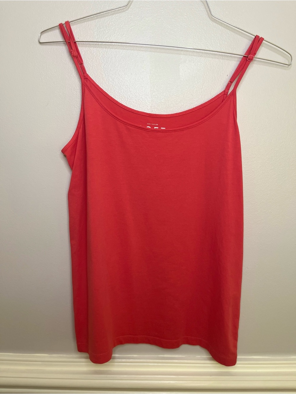 LOFT Red Double-Strap Camisole